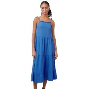 RAILS  Valeria Tiered Midi Dress Gauzy Palace Blue 100% Cotton Sun Dress Large L